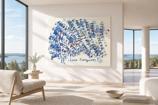 10723 The Art of Sri Chinmoy, Love conquers