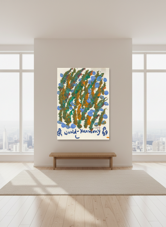 10334 The Art of Sri Chinmoy, World-Harmony green